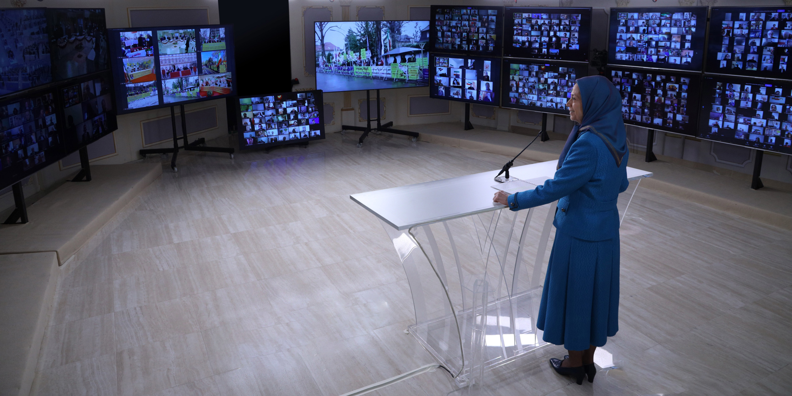 Maryam Rajavi at the Global Conference Concurrent with the Conviction of the Clerical Regime’s Terrorist Diplomat by a European Court - February 4, 2021