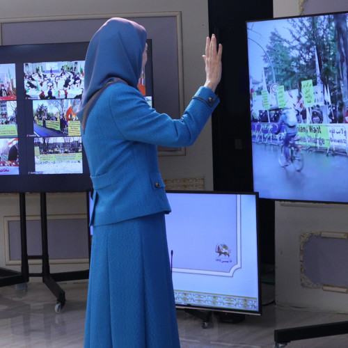 Maryam Rajavi at the Global Conference Concurrent with the Conviction of the Clerical Regime’s Terrorist Diplomat by a European Court - February 4, 2021