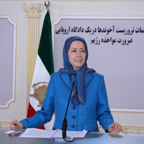 Maryam Rajavi at the Global Conference Concurrent with the Conviction of the Clerical Regime’s Terrorist Diplomat by a European Court – February 4, 2021