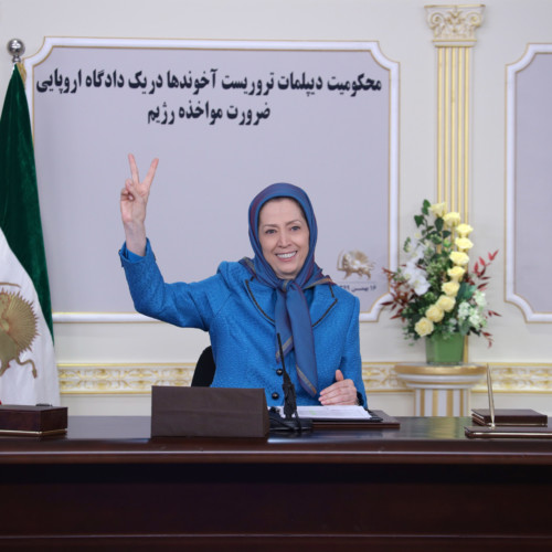 Maryam Rajavi at the Global Conference Concurrent with the Conviction of the Clerical Regime’s Terrorist Diplomat by a European Court - February 4, 2021