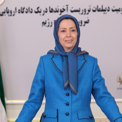 Maryam Rajavi at the Global Conference Concurrent with the Conviction of the Clerical Regime’s Terrorist Diplomat by a European Court - February 4, 2021