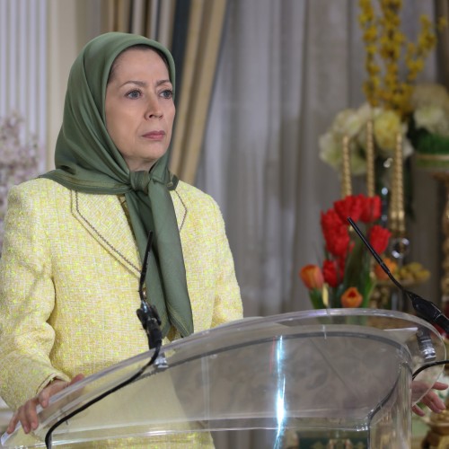 Maryam Rajavi in a gathering celebrating the Iranian New Year- March 20, 2021