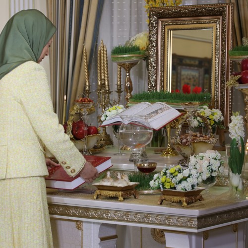 Maryam Rajavi in a gathering celebrating the Iranian New Year- March 20, 2021