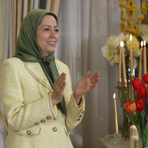 Maryam Rajavi in a gathering celebrating the Iranian New Year- March 20, 2021