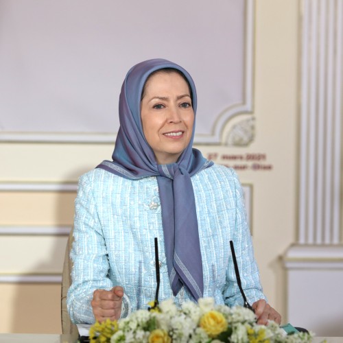 Online conference featuring Maryam Rajavi, France's elected representatives as well as social and political dignitaries - Auvers-Sur-Oise - March 27, 2021