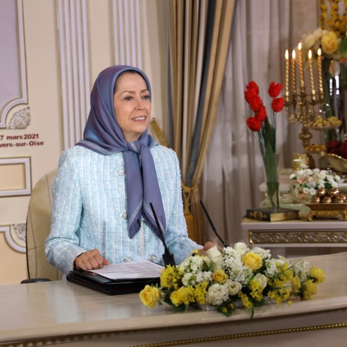 Online conference featuring Maryam Rajavi, France’s elected representatives as well as social and political dignitaries – Auvers-Sur-Oise – March 27, 2021