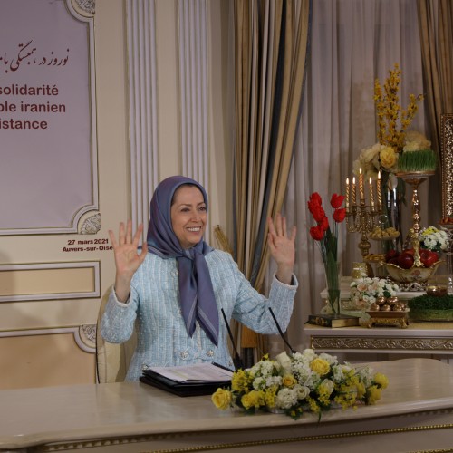 Online conference featuring Maryam Rajavi, France's elected representatives as well as social and political dignitaries - Auvers-Sur-Oise - March 27, 2021