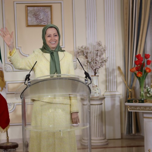 Maryam Rajavi in a gathering celebrating the Iranian New Year- March 20, 2021