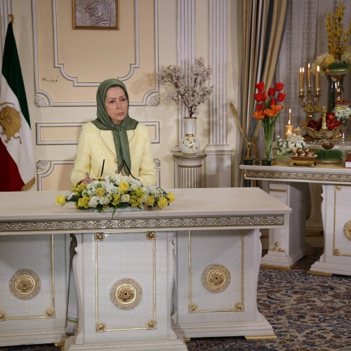 Maryam Rajavi in a gathering celebrating the Iranian New Year- March 20, 2021