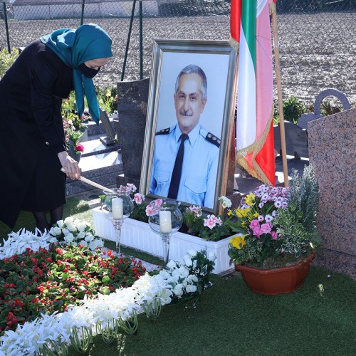 Paying homage to the national hero, PMOI pilot, Col. Behzad Mo’ezzi