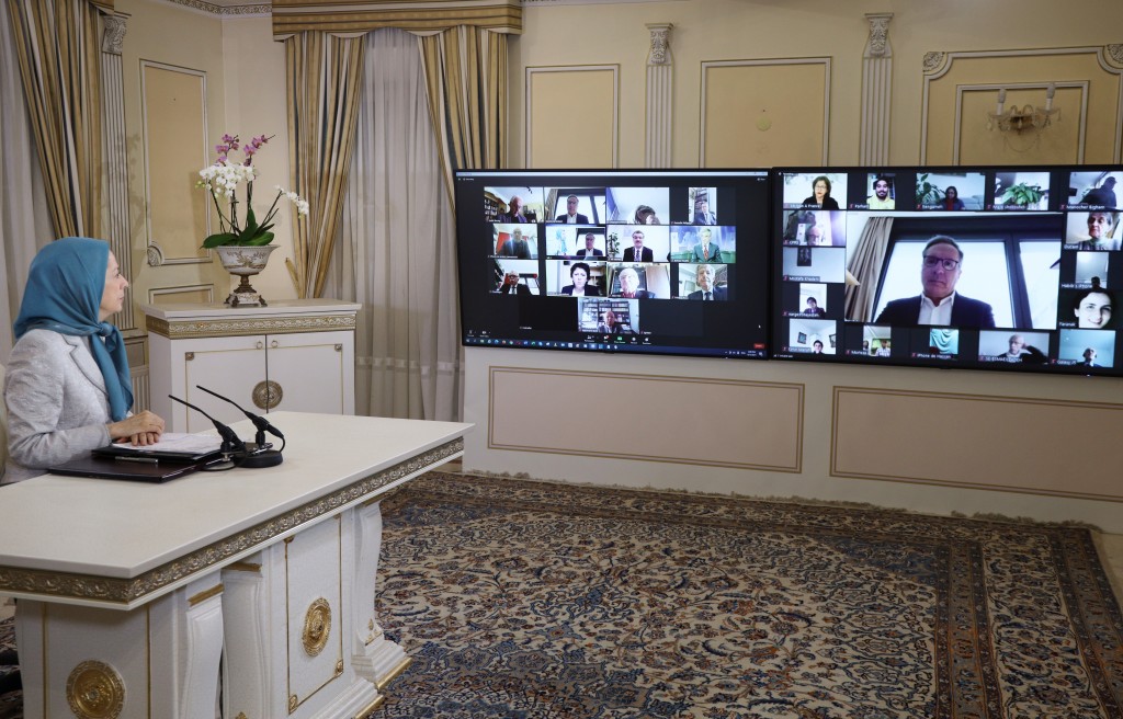 Online Conference featuring Maryam Rajavi, French MPs and Senators