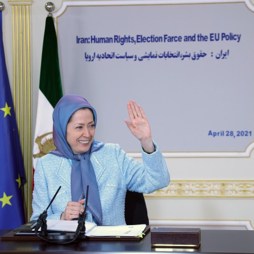 Online conference of Maryam Rajavi with members of the European Parliament – April 2021