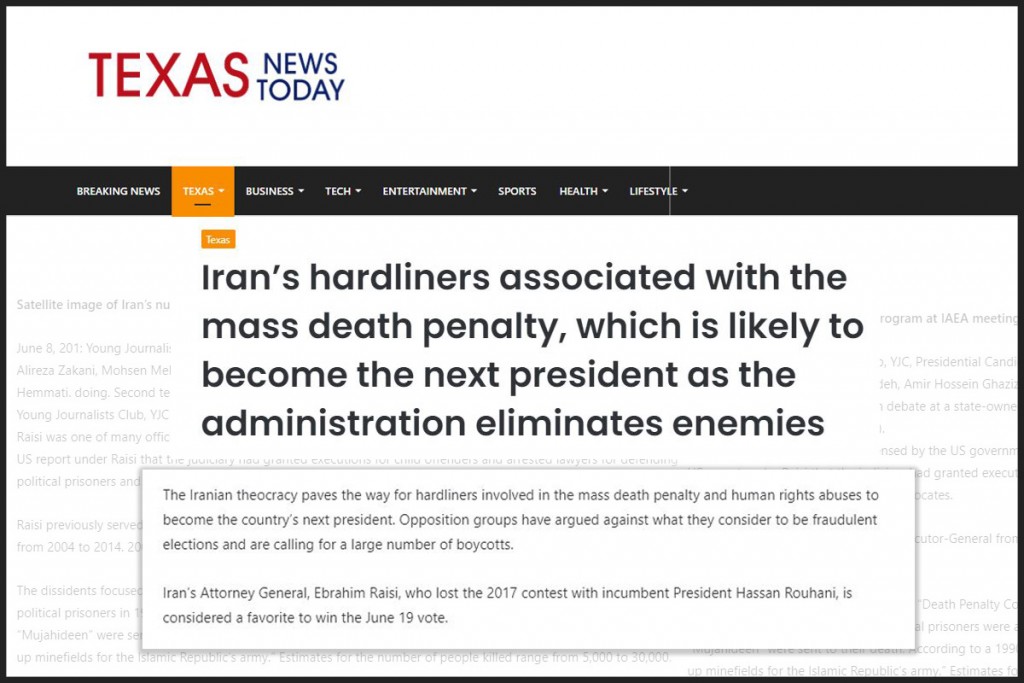 Iran’s hardliners associated with the mass death penalty, which is likely to become the next president as the administration eliminates enemies