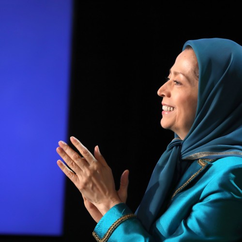 Maryam Rajavi at the second day of the Free Iran World Summit - Europe – Arab World Stand with the Resistance - July 11, 2021