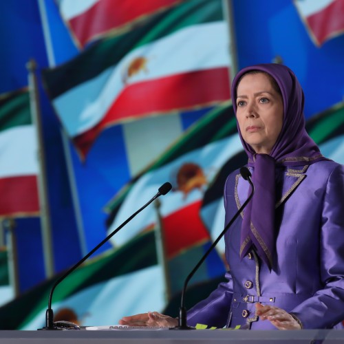 Maryam Rajavi at the third day of the Free Iran World Summit - Global Support for Iranian People's uprising and Democratic Alternative 