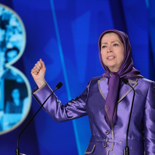 Maryam Rajavi at the third day of the Free Iran World Summit - Global Support for Iranian People's uprising and Democratic Alternative 