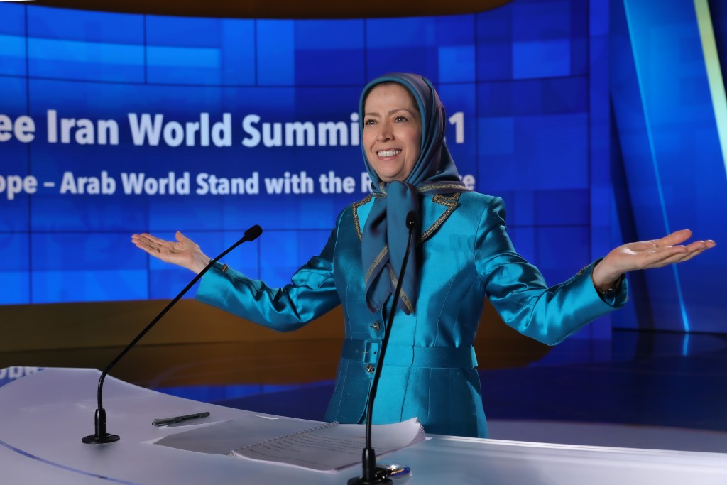 Maryam Rajavi addresses the second day of the Free Iran World Summit