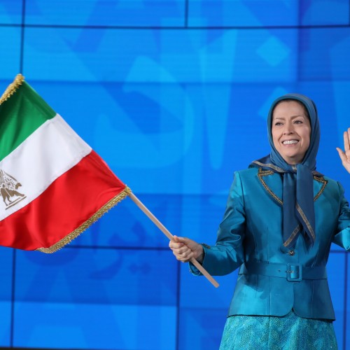 Maryam Rajavi at the second day of the Free Iran World Summit - Europe – Arab World Stand with the Resistance - July 11, 2021