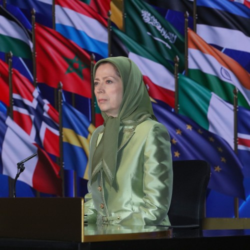 Maryam Rajavi at the first Free Iran World Summit - The Democratic Alternative on the March to Victory- July 10, 2021