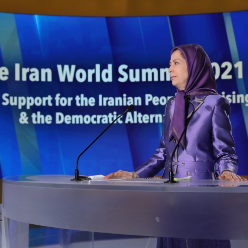 Maryam Rajavi at the third day of the Free Iran World Summit - Global Support for Iranian People's uprising and Democratic Alternative 