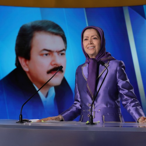 Maryam Rajavi at the third day of the Free Iran World Summit - Global Support for Iranian People's uprising and Democratic Alternative 