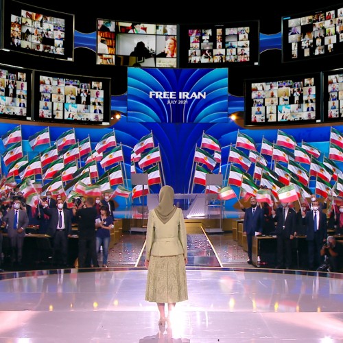 Maryam Rajavi at the first Free Iran World Summit - The Democratic Alternative on the March to Victory- July 10, 2021