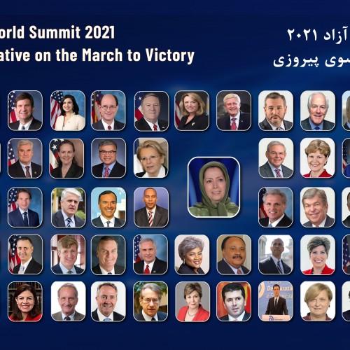 Maryam Rajavi at the first Free Iran World Summit - The Democratic Alternative on the March to Victory- July 10, 2021