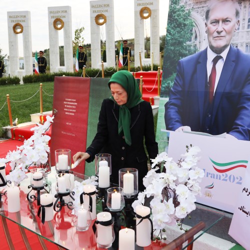 Ceremony in tribute to the late Sir David Amess, British MP, and a great friend of the Iranian Resistance. Ashraf -3