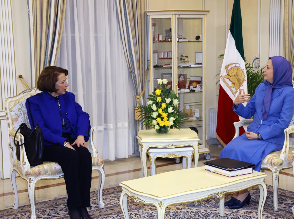 Maryam Rajavi Meets Dominique Attias in Auvers-sur-Oise, France