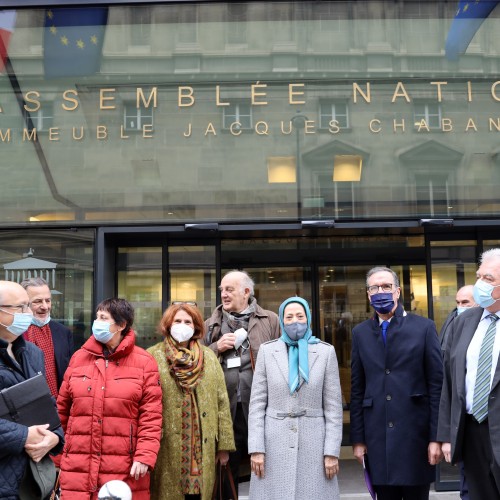 Maryam Rajavi at a conference with members of the French National Assembly – January 12, 2022