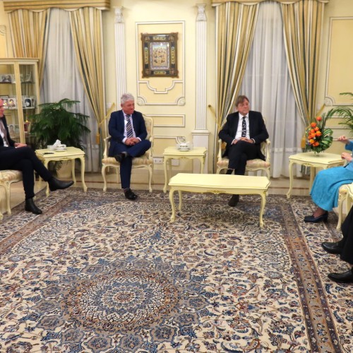 Meeting with Former Prime Ministers of Belgium and Sweden, and the former Speaker of the British Parliament