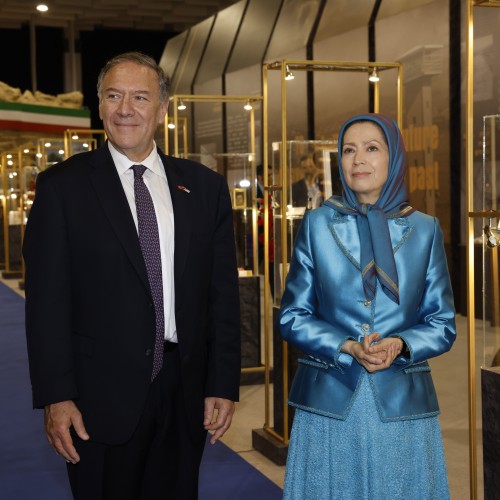 Secretary Pompeo meets Maryam Rajavi- visits the Museum and addresses thousands of the Mujahedin-e Khalq (MEK) members at Ashraf-3 - May 16, 2022