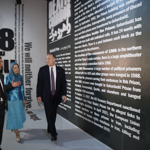 Secretary Pompeo meets Maryam Rajavi- visits the Museum and addresses thousands of the Mujahedin-e Khalq (MEK) members at Ashraf-3 - May 16, 2022