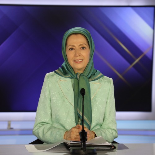 Maryam Rajavi addresses an online conference, “The Imperative of a Firm Policy against Mullahs’ Terrorism” in the wake of the announcement of the final verdict of the Court of Appeals in Antwerp, Belgium, May 10, 2022