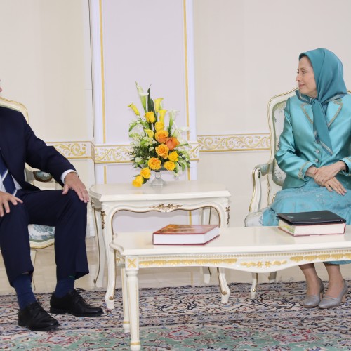 Mike Pence visiting Iranian dissidents in Albania- June 23, 2022