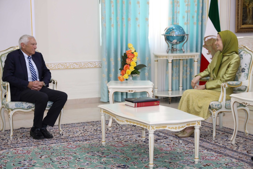 Maryam Rajavi meets with General Wesley Clark