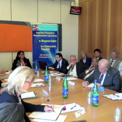 Meeting of the British Parliamentary Committee for Iran Freedom at the UK Parliament- October 19, 2022