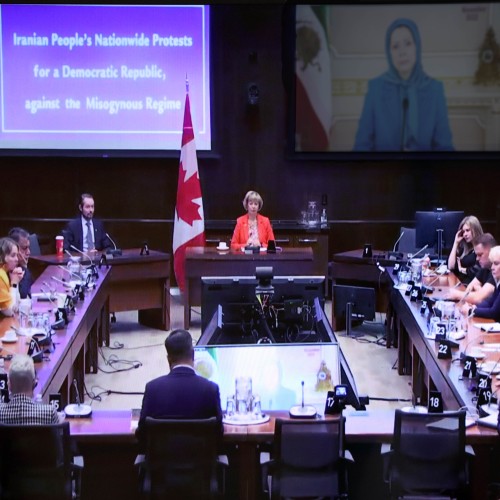 Conference at the Parliament of Canada “The nationwide uprising of the Iranian people for a democratic republic and against the misogynist regime”