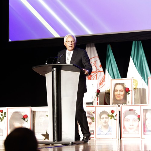 Senator Robert Torricelli, addressing the Iranian communities’ summit in Canada on the anniversary of the 1979 anti-monarchical Revolution