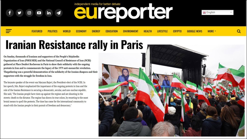 Iranian Resistance rally in Paris