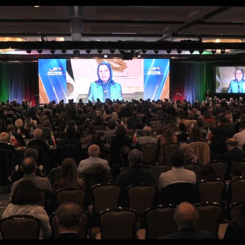 Maryam Rajavi addresses the Washington Summit in support of the Iran uprising for a free and democratic Republic of Iran, March 11, 2023