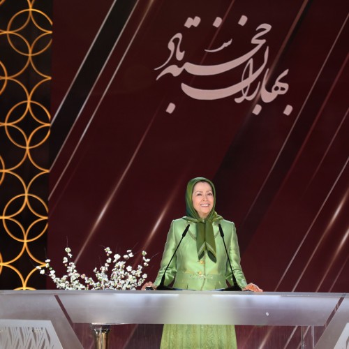 Maryam Rajavi in a gathering celebrating the Iranian New Year- March 20, 2023