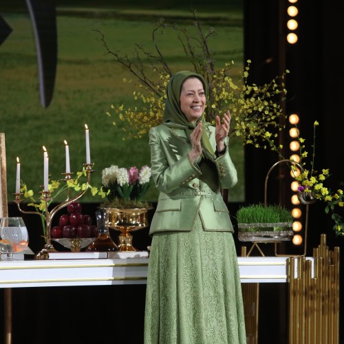 Maryam Rajavi in a gathering celebrating the Iranian New Year- March 20, 2023