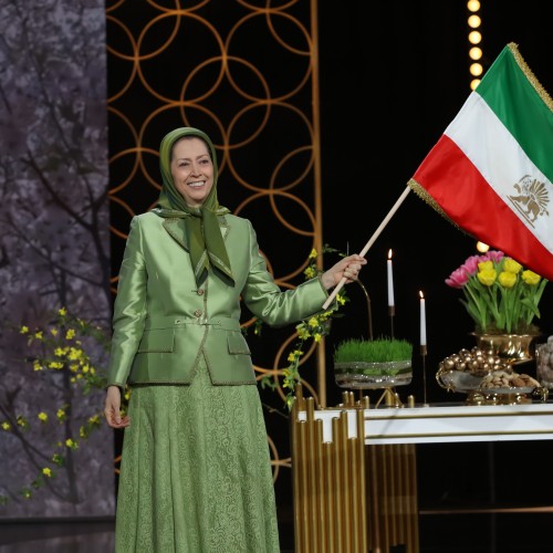 Maryam Rajavi in a gathering celebrating the Iranian New Year- March 20, 2023