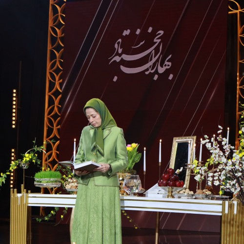 Maryam Rajavi in a gathering celebrating the Iranian New Year- March 20, 2023