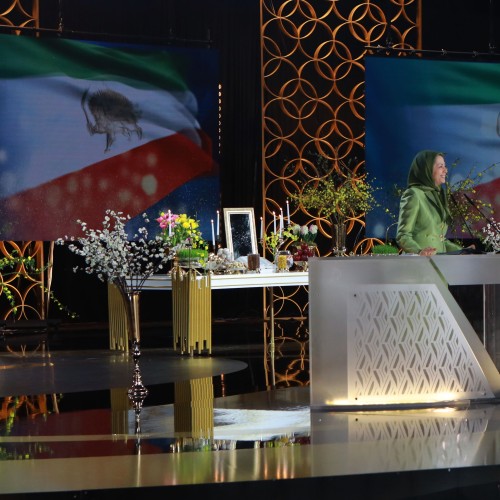 Maryam Rajavi in a gathering celebrating the Iranian New Year- March 20, 2023