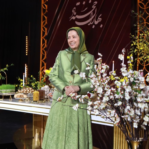 Maryam Rajavi in a gathering celebrating the Iranian New Year- March 20, 2023