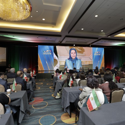 Maryam Rajavi addresses the Washington Summit in support of the Iran uprising for a free and democratic Republic of Iran, March 11, 2023