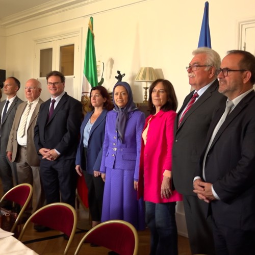 Addressing a meeting of the Parliamentary Committee for a Democratic Iran at the National Assembly in Paris – May 17, 2023