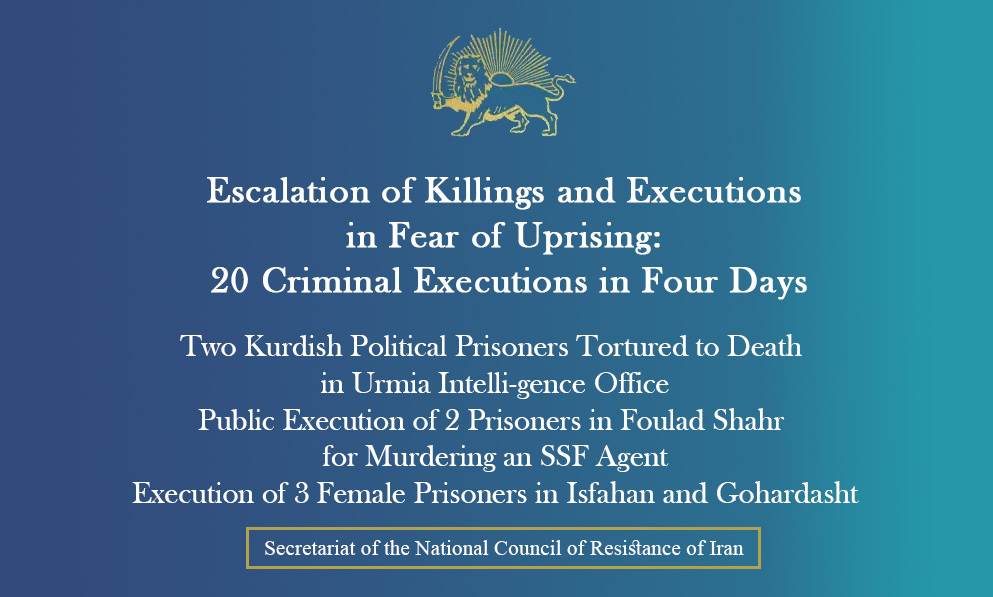 Escalation of Killings and Executions in Fear of Uprising: 20 Criminal Executions in Four Days